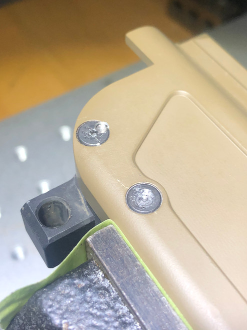 Before rounded screw laser extraction
