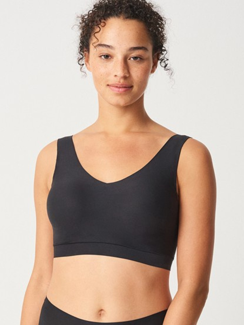 Chantelle Soft Stretch Padded Top Bralette - Black , Nude – GoodNight  GoodMorning
