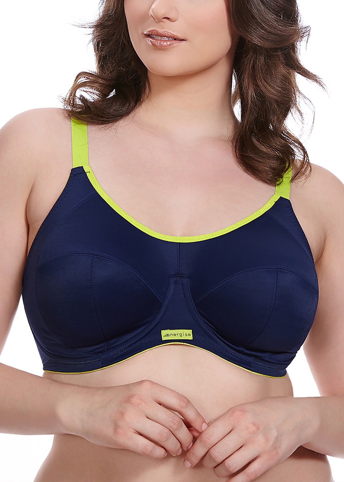 Buy Elomi Women's Plus Size Energise Underwire Sports Bra, Blue Lightning,  44GG at