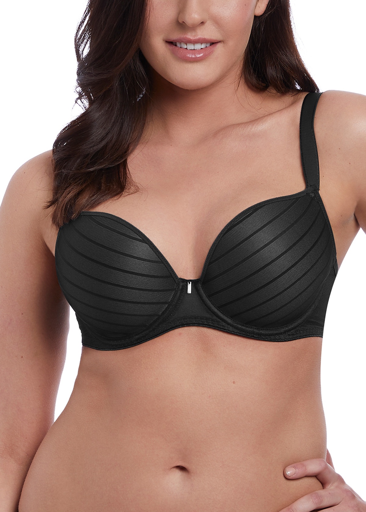 Freya Women's Deco UW Moulded Plunge Bra, Black, 28D 