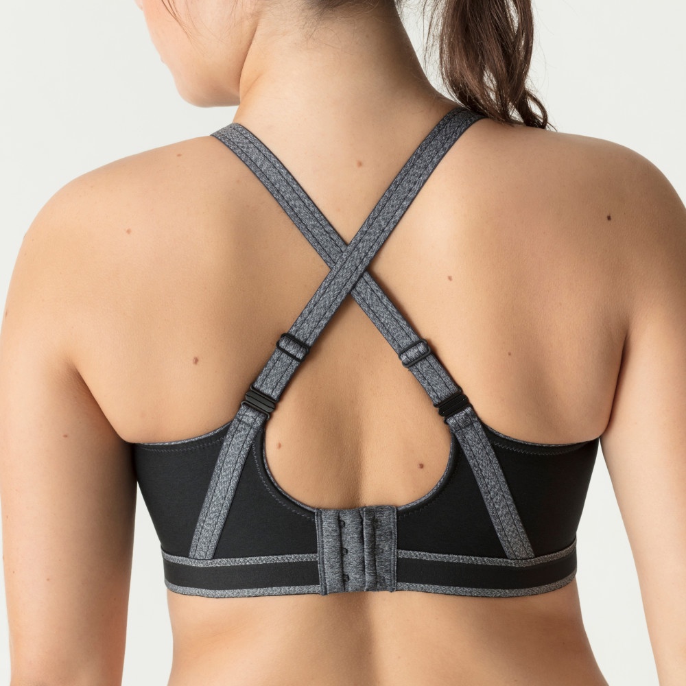 Women Grey Solid Sport Bra – Prag & Co