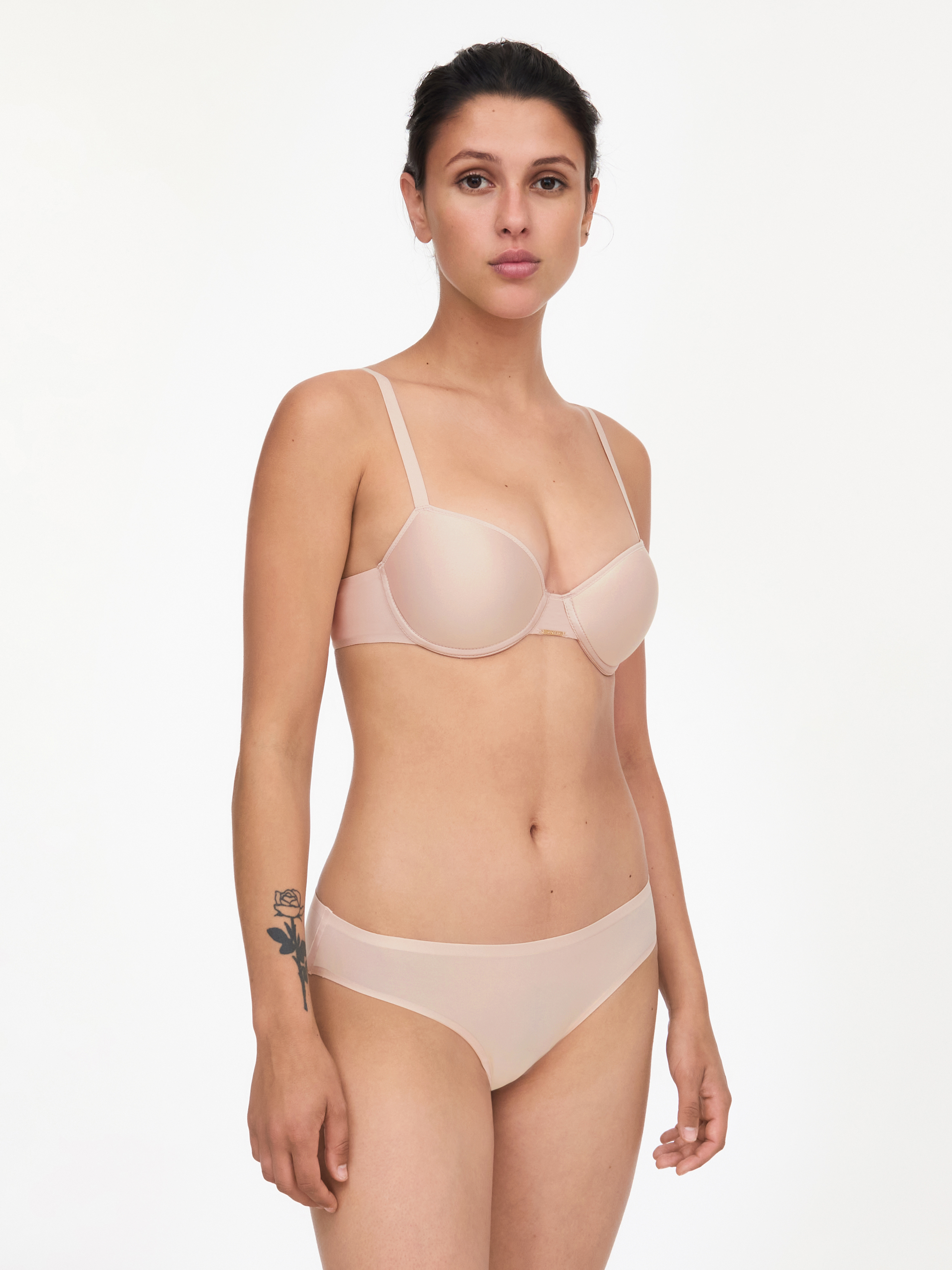 Nudea The Stretch Boss Recycled Full Coverage Bra, Bare 01 at John Lewis &  Partners