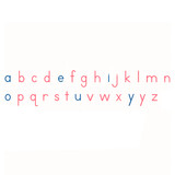 Medium Movable Alphabet: US PRINT; Red/Blue