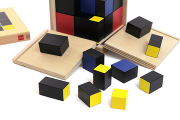 Trinomial Cube by Gonzagarredi Montessori