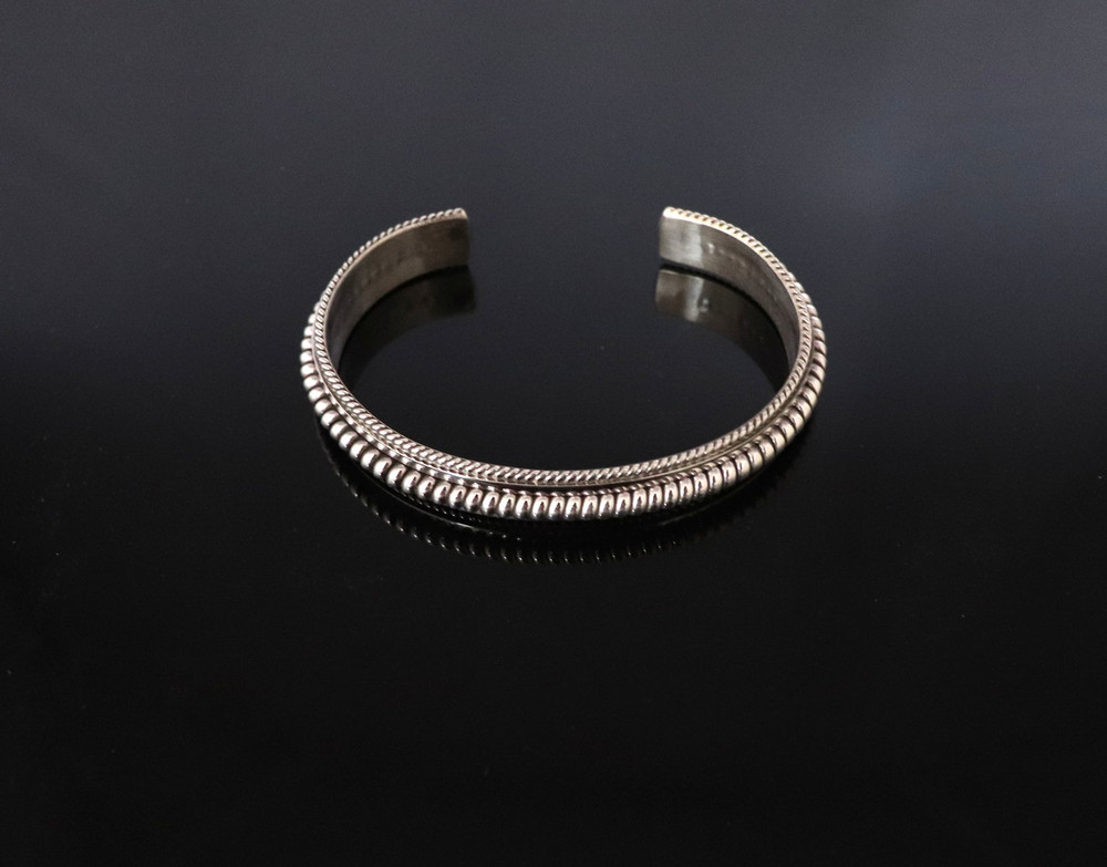 Haba Sterling Silver Rope Cuff Bracelet