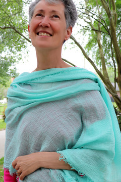 Joie Seafoam Scarf With Fringed Edging