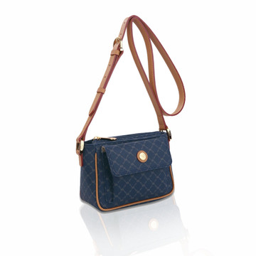 Rioni Navy Signature Crossbody Pocket Purse