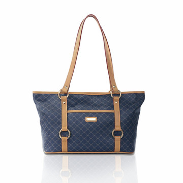 Rioni Navy Signature Everyday Shoulder Tote