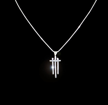 Aiyana Sterling Silver Easter Cross Pendant & Chain