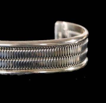 Haba Basketweave Sterling Silver Cuff Bracelet