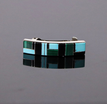 Fala Turquoise & Malachite Inlay Barrette