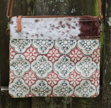 Orla Up-cycled Crossbody w/ Genuine Leather & Cowhide II