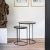 Ethnicraft Notre Monde Round Nesting Side Table Bronze