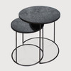 Ethnicraft Notre Monde Round Nesting Side Table Charcoal