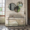 Ethnicraft Notre Monde Charcoal Heavy Aged Mirror Console Table