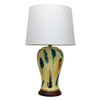 Pair of Table Lamps - Yellow Feather