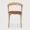 Ethnicraft Bok Dining Chair Oak & Cognac Leather