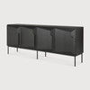 Ethnicraft Oak Stairs Black 4 Door Sideboard