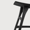 Ethnicraft Osso Oak Low Stool Blackstone