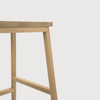 Ethnicraft Varnished Oak Bar Stool N4