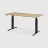 Height Adjustable Oak Desk Bok