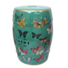 Oriental Butterflies Porcelain Stool