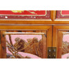 Oriental Elm & Antique Panel Cabinet