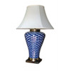 Pair of Oriental Table Lamps - Myriad Fish