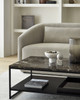 Ethnicraft Stone Coffee Table - Dark Emperador Marble