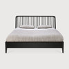 Ethnicraft Oak Spindle Black Bed