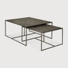 Pentagon Nesting Coffee Table Set Whisky