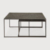 Pentagon Nesting Coffee Table Set Whisky