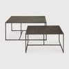 Pentagon Nesting Coffee Table Set Whisky