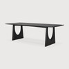 Ethnicraft Oak Geometric Black Dining Table