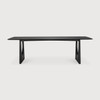 Ethnicraft Oak Geometric Black Dining Table