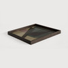 Notre Monde Angle Glass Square Tray