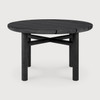 Ethnicraft Teak Quatro Black Outdoor Side Table