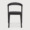 Ethnicraft Bok Teak Black Outdoor Dining Chair