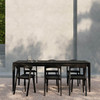 Ethnicraft Bok Teak Black Outdoor Dining Chair