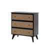 Rattan 3 Drawer Chest