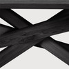 Ethnicraft Round Oak Dining Table Mikado - Black