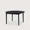 Ethnicraft Black Round Extendable Oak Dining Table Bok Ethnicraft Black Round Extendable Oak Dining Table Bok
