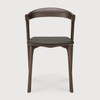 Ethnicraft Bok Dining Chair Brown With Leather