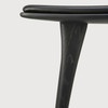 Ethnicraft Osso Black Oak & Leather Counter Stool
