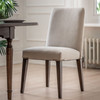 Traditional Dark Brown Pair of Dining Chairs