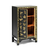 Chinese Black Lacquer Butterfly Cabinet