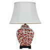 Pair of Oriental Table Lamps - Phoenix Feather