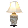Pair of Oriental Table Lamps - Willow Pattern Sepia