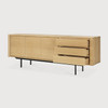 Ethnicraft Shadow Oak & Black 3 Door Sideboard