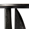 Ethnicraft Black Oak Geometric Side Table